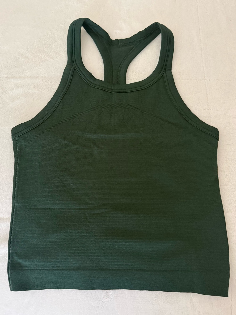 Lululemon Swiftly Tech Cropped Racerback Tank Top 2.0, Legacy Green, 2